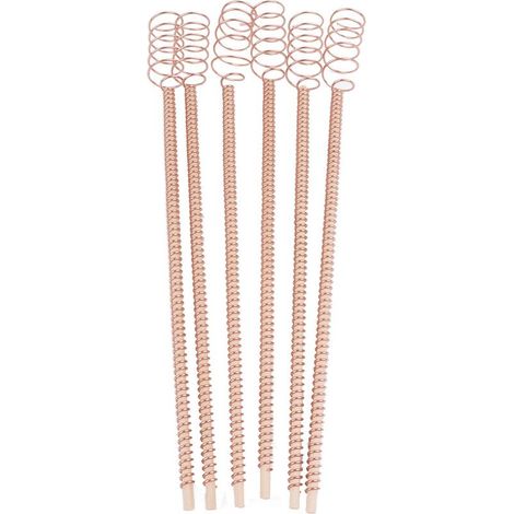 Ensemble de 6 tuteurs en bois naturel de 30,5 cm pour l'électroculture, recouverts d'antennes de jardin en bobine de cuivre pur pour la culture de plantes et de légumes. (1/5)