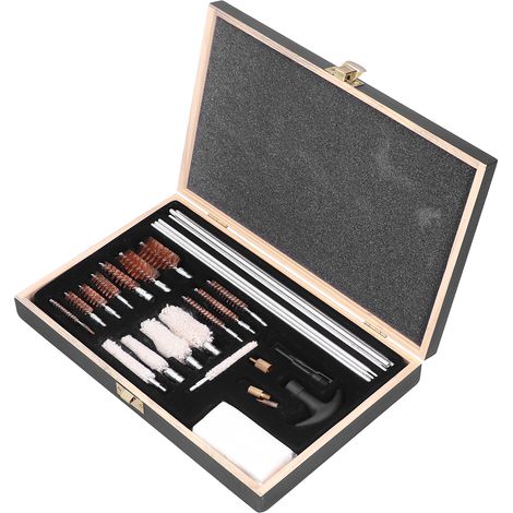 28-piece set of aluminum alloy tube brushes in a wooden box (supplier-added thickened bubble wrap packaging) (1/5)