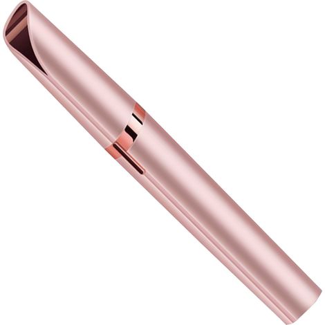 Tondeuse à sourcils électrique avec tête de coupe précise, épilateur facial portable pour femmes, or rose (1/5)