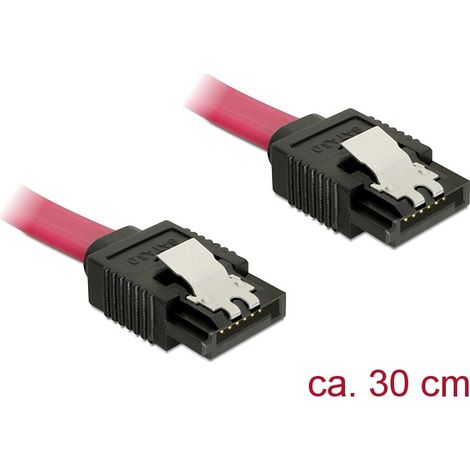 Cable SATA 6Gb/s 30cm Rojo