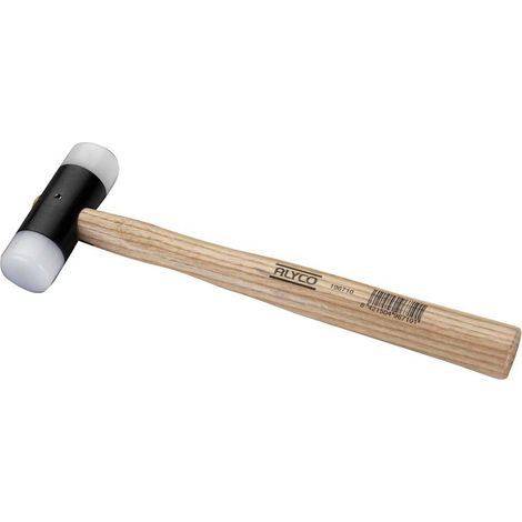Martillo cabeza nylon 196715 mango madera 44MM Alyco