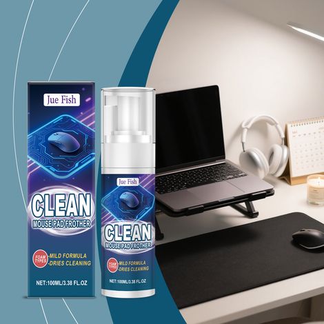 Mauspadreiniger, schnelltrocknend, entfernt Flecken, reinigt Tastaturen und Datenkabel, Schreibtischunterlagen – ein Muss für Büro und Zuhause – 100 ml -- DE (1/5)