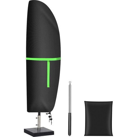 Housse de Protection pour Parasol, Housse Parasol, Protection UV Coupe-Vent Anti-Poussière et Imperméable Couverture de Parasol, 265x40/70/50cm (1/5)