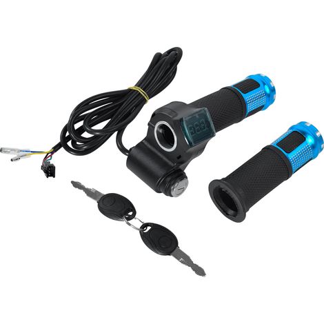 Interrupteur universel à écran bleu + régulateur de vitesse, poignée d'accélérateur pour véhicule électrique de type A, accessoires pour véhicule électrique, levier de régulateur de vitesse, poignée d (1/4)