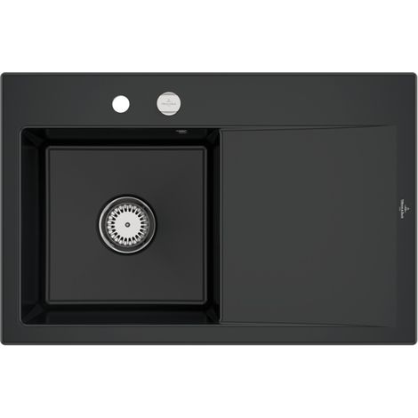 VB Einbauspüle Subway Style 45 334802 780x510mm Rechteck Pure Black
