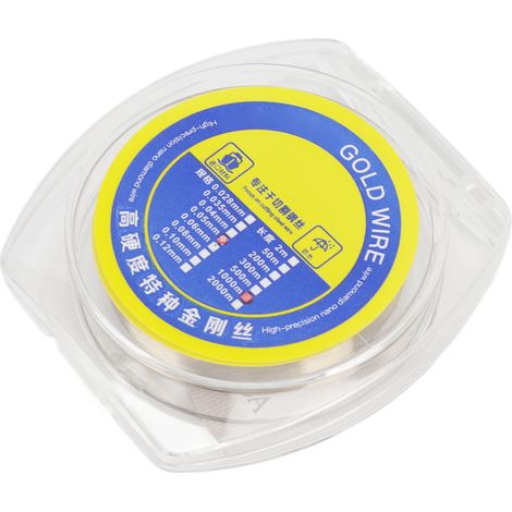 Fil de séparation pour écran LCD, en acier allié au tungstène, coupe incisive pour un nettoyage rapide, 0.05mm, 1000m