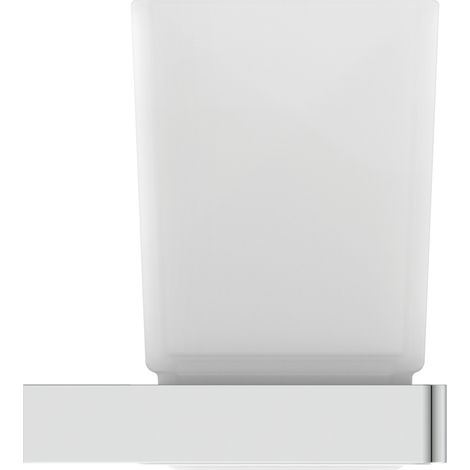Cepillo de dientes cristal CONCA cuadrado, con soporte de pared cromado IDEAL STANDARD (1/5)