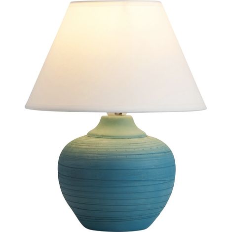 Lámpara de noche con pantalla azul, casquillo E14, Molly 4392, Rabalux (1/4)