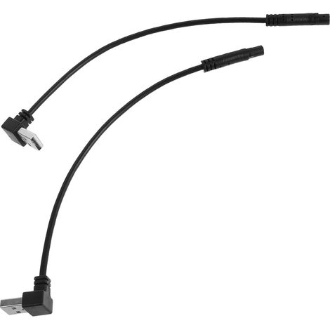 Lot de 2 Câbles d'alimentation Mini USB 5 Broches 20 Cm pour Caméra Embarquée de Voiture, Câble de Charge Stable et Compact, Accessoire USB pour Enregistreur de Conduite (1/5)