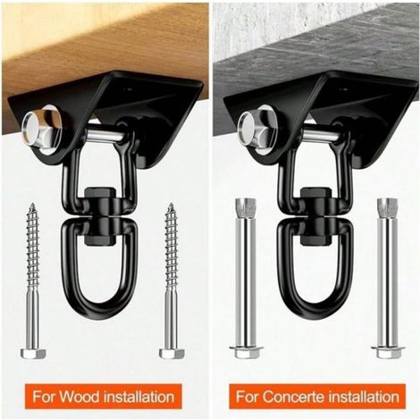 Crochet Pivotant - Acier Inoxydable 304 - Capacité 450 Kg - Rotation 360° - Pour Chaises Suspensions - 1 Pièce (1/4)