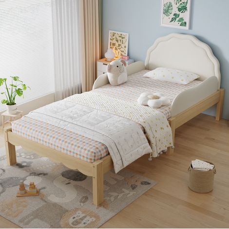 struttura letto 90x200 con sponde testiera imbottita OKMYHOME (1/5)