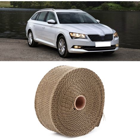 Hochtemperatur-Isolierband für Autoauspuffrohre – 10 m, Glasfaser-Autozubehör (1/5)