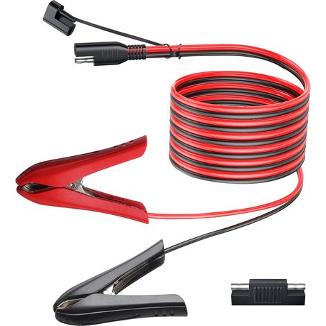 5M 16AWG Pince d'alligator à SAE avec Adaptateur Inverse de Polarité (1/5)