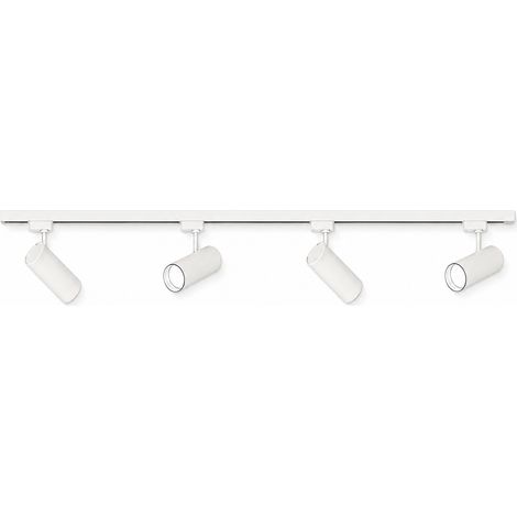 LUSSOCRAFT Spot LED sur rail de luxe – Aluminium, 30 W, blanc neutre, LED intégrée, 50.5×19.5×15.5 cm, pour chambre et salle à manger