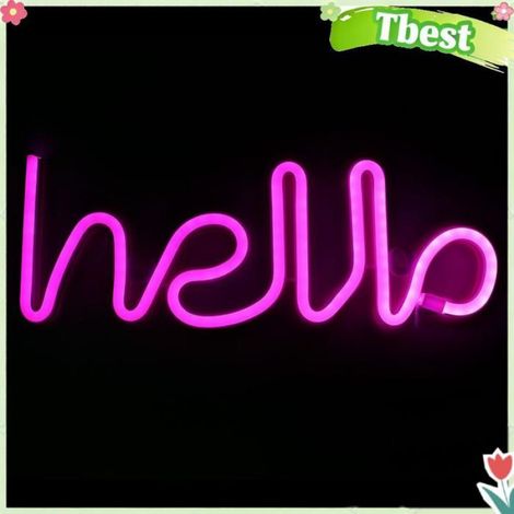 Lettre Lumineuse LED - Rose - Alimentation USB ou Piles AA - Décoration Intérieure Fête Mariage Anniversaire - 1 Pièce (1/4)