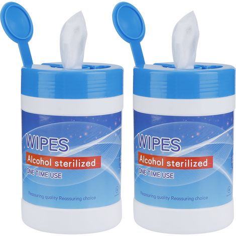Lingettes nettoyantes portables à usage multiple (2 seaux) pour la maison, le bureau et les voyages. (1/5)
