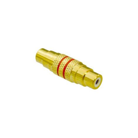 S-IMPULS Adaptateur RCA, femelle/femelle, simple, rouge