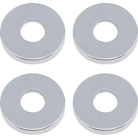 Rosace Robinet Mitigeur Douche 4 Pièces Chromées Rosasse Ouvrante Robinetterie Ø 26mm (3/4 ") Acier Inoxydable Rosace Plomberie Plate Basse for Cuisine Salle de Bain (1/4)