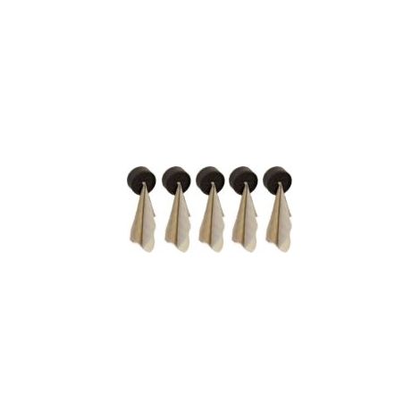 Set di 5 ganci portasciugamani in silicone TAISHENGDA – Non è necessaria la foratura, design a spirale, nero (1/5)