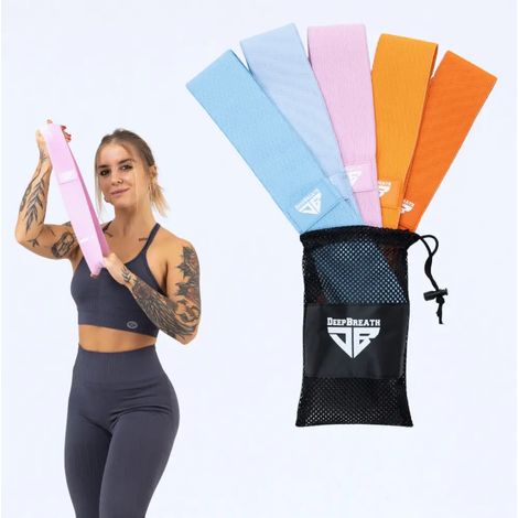 Widerstandsbänder aus Stoff für Fitnessübungen – LA Sunset Mini Band
