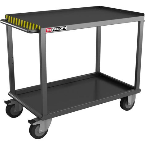 Chariot Facom 2 plateaux en Métal, 1092 x 617mm, Capacité de charge 500kg Charge lourde ( Prix pour 1 )