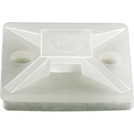 Embase de fixation Plage de Ø du faisceau: 7 mm (max) TRU COMPONENTS TC-HC101S203 1593042 transparen