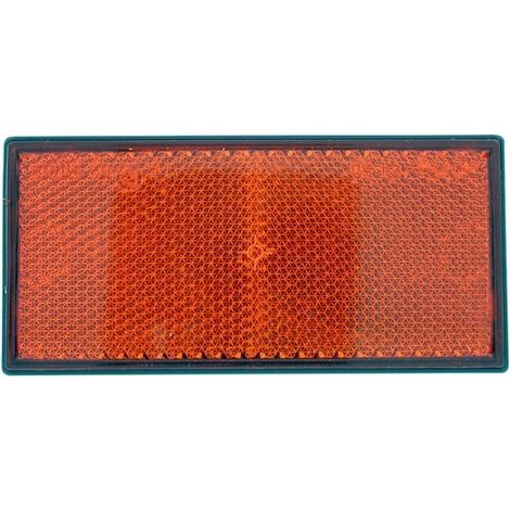 Catadioptre adhésif orange rectangulaire 105x48 mm
