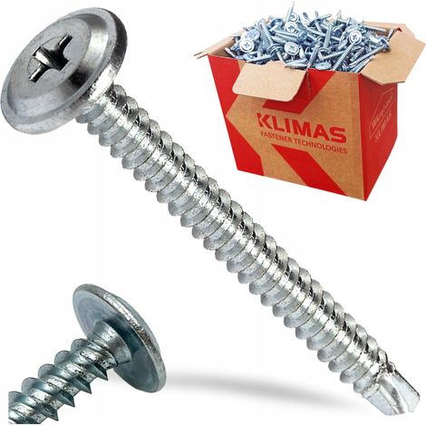 Vis autotaraudeuses 4,2x45mm - Métal - 300 pièces - Galvanisées - Résistantes et durables (1/5)