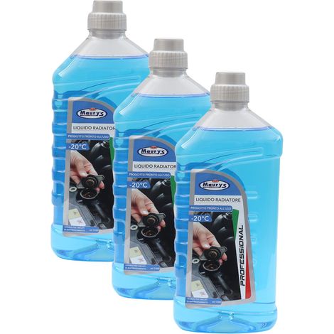 KIT SET 3 PZ LIQUIDO PROFESSIONALE PER RADIATORE BLU PER (1/5)