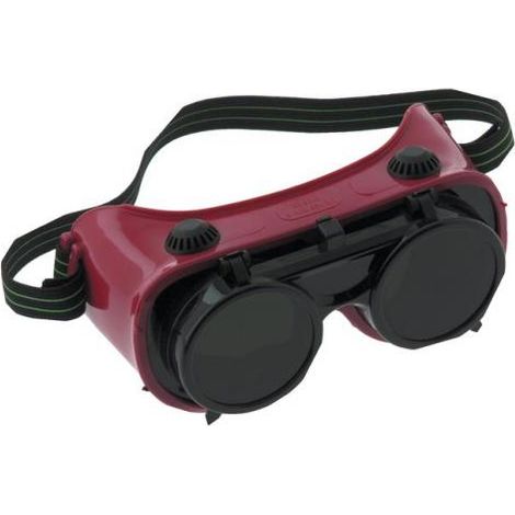 Lot de 12 - Lunettes soudeur relevable 72 R DIN 5 (1/2)