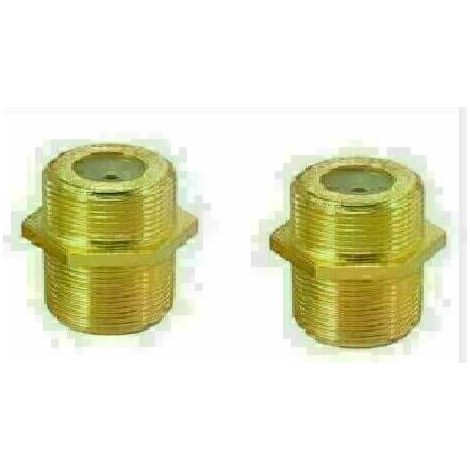 2X RACCORD DE FICHE F OR POUR CABLE TV ET SATELLITE