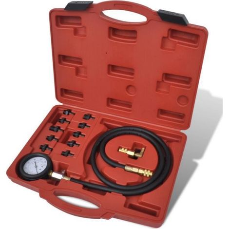 vidaXL Kit à outils de test de pression de l'huile et du moteur (1/2)