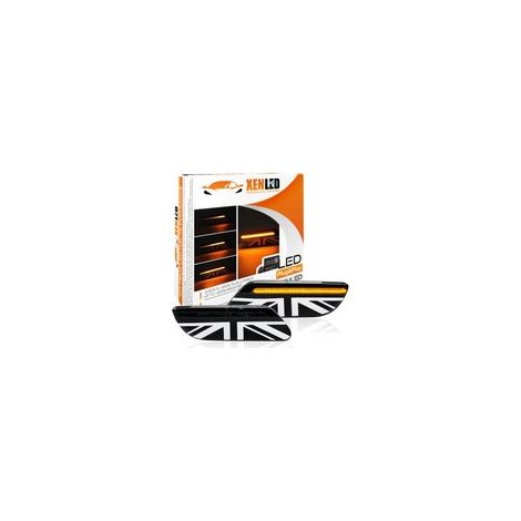 Clignotants Répétiteurs latéraux dynamique LED style Union Jack britannique Mini Cooper F55 F56 F57 - Black Edition