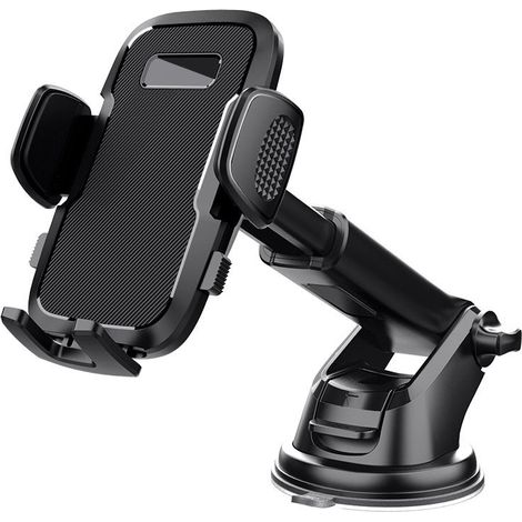 Support Téléphone Voiture [2025 Ventouse Puissante] Porte Telephone Voiture Tableau de Bord, Rotation 360° Portable Ventouse pour iPhone Compatible avec 4-7.2" Smartphone (1/5)