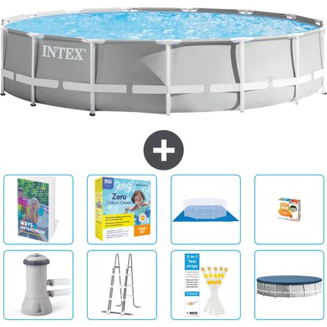 Prism Frame Pool Rund - 457x107 cm - 9-teilig S529