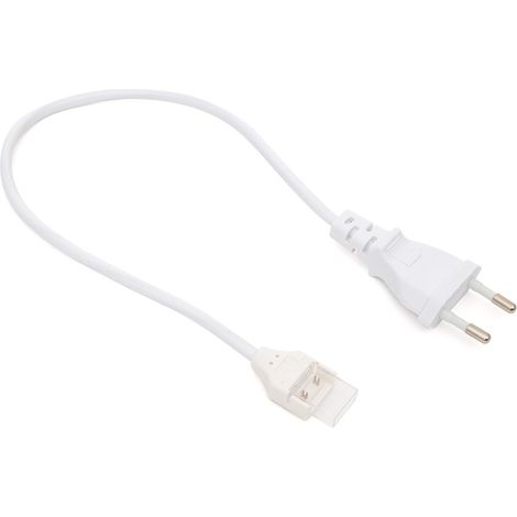 Cable Conexión para Tira LED Autorectificada 220V AC SMD 120 LED/m Silicone FLEX Ancho 12 mm Blanco (1/2)