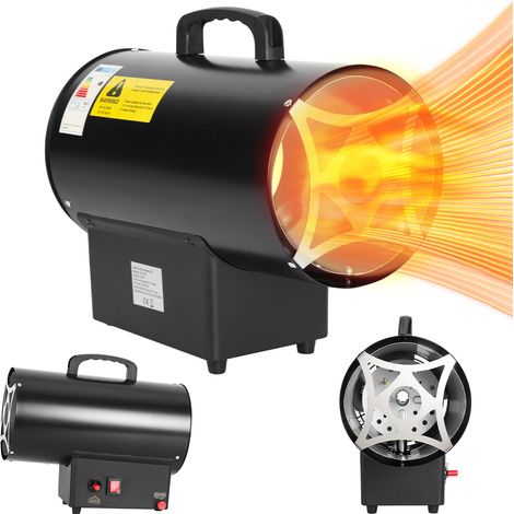 Randaco Gasheizgebläse Heizlüfter Elektroheizung 10kW mit einem Druckminderer 240V - Bauheizer Elektroheizer Heizgeraet Heizgebläse für 150㎡ Werkstätten (1/5)