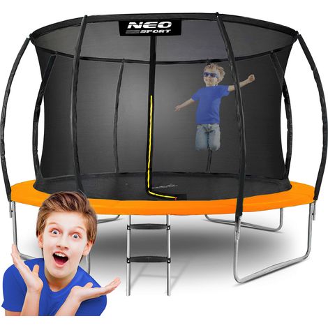 374 cm profiliertes Gartentrampolin mit Neo-Sport-Innennetz (1/5)