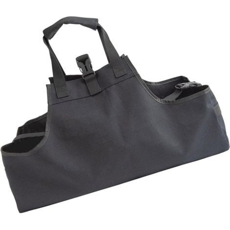 Sac de rangement pour bois de chauffage 600D avec fermeture à pression, idéal pour le camping, les barbecues et le stockage du bois de chauffage (1/5)