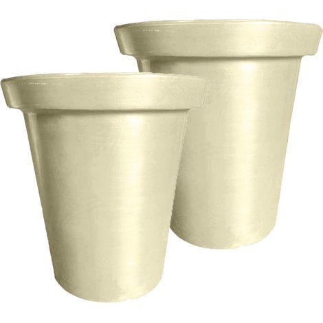 Pot de fleurs rond xxl delight 760l-lot de 2 - plast'up rotomoulage (1/3)