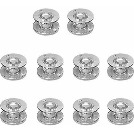 Lot de 10 bobines de machine à coudre transparentes et polyvalentes en ABS, compatibles avec les modèles SA155 et XA3811 151. (1/5)