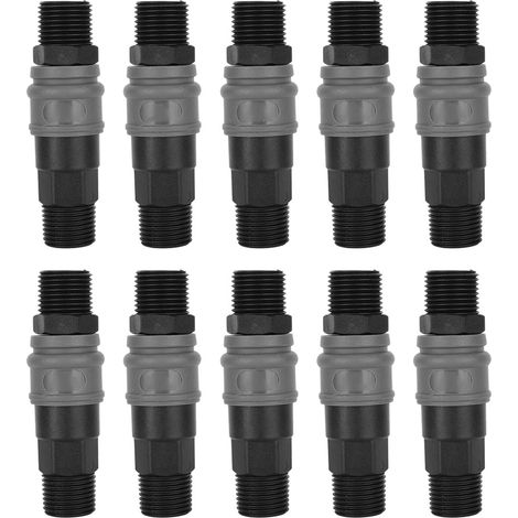 Raccord Pneumatique Rapide en Acier Plastique Type C à Verrouillage Automatique pour Tuyaux d'Air (G1/2" - 40) (1/5)