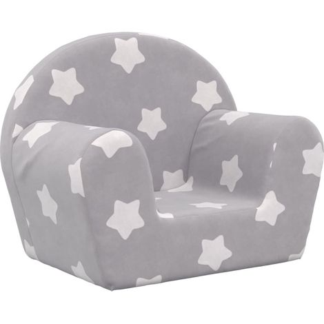 Canapé pour enfants,Sofa pour Salon,Banquette gris clair avec étoiles peluche douce CDS22426 (1/5)