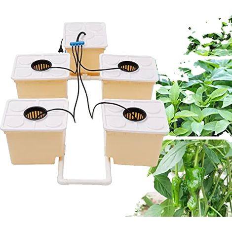 Kit de système de culture hydroponique, installation complète, capacité de seau de 11L (1/5)
