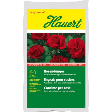 Engrais pour rosiers Hauert 20 kg - Engrais pour fleurs - Engrais pour jardin - Engrais pour balcon