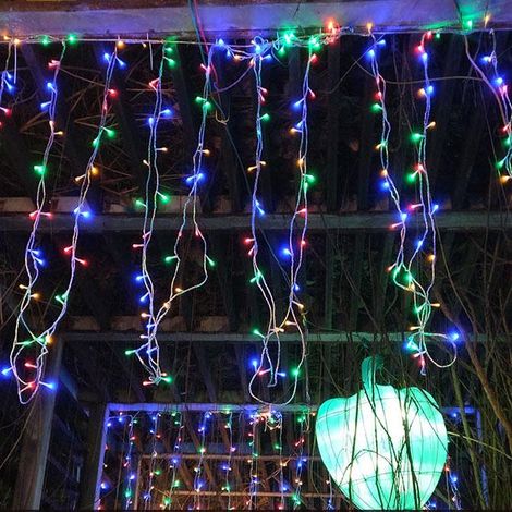 Guirlande LED Noël Lumineuse Rideau 20m 640 Leds Noël Rideau Lumineux Decoration Fenêtre, Noël Mariage Anniversaire Maison Patio (1/3)