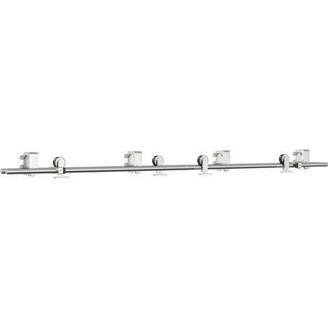 Maison Exclusive - Kit de herrajes para puerta corredera 200 cm a