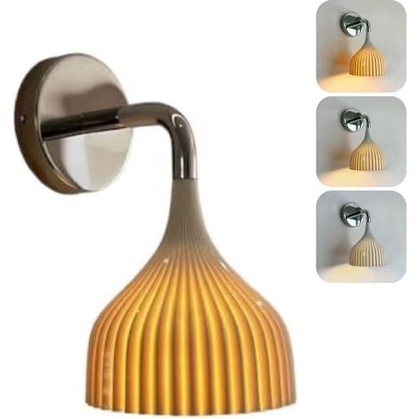 Applique murale rétro moderne, éclairage décoratif LED, lampe de chevet créative, G9, lumière tricolore, éclairage décoratif pour la maison. (1/5)