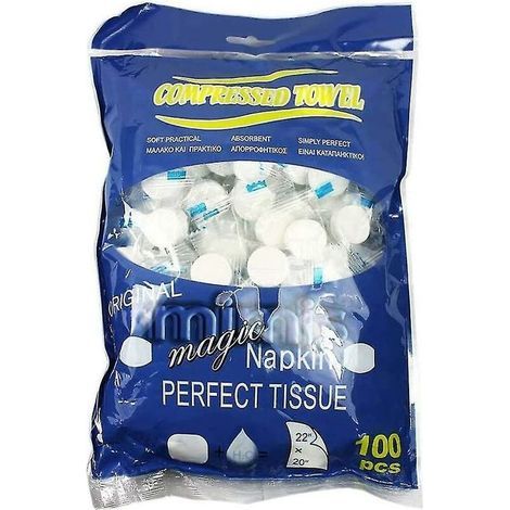 Compressed Towels Wet Wipes Paper Face Towel Tablets Disposable Napkins Portable Mini Towel Magic Towel Coin Tissues Face Care Make Up (1/5)