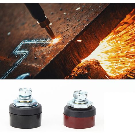 Lot de 5 connecteurs ronds européens à raccord rapide pour machines à souder, 1025 mm, accessoires de soudage pour raccords de câbles. (1/5)